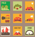 Summer Music Festival Graphics vector image