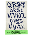 Graffiti alphabet vector image