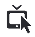 Web tv icon vector image