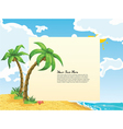 Summer background vector image