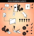 Access Infographic Elements vector image