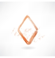 Diamonds card grunge icon vector image