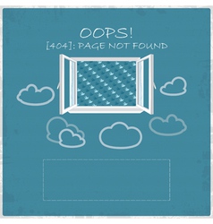 404 error page not found vector image