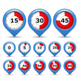 Pointers with timers vector image