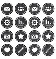 Website menu navigation retro grunge labels vector image