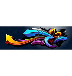 Graffiti background vector image