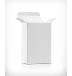 White carton box vector image
