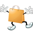 A yellow bag vector image