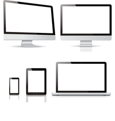 Pack computer tablet electronic devices vector image