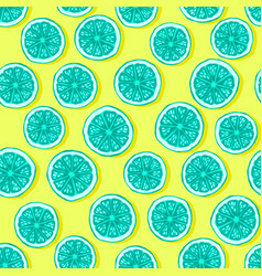 Lemons seamless pattern bright colours Lemons seamless pattern bright colours vector image