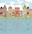 City with water view vector image