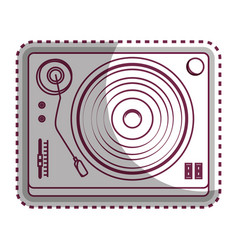 Player lp old music Player lp old music vector image