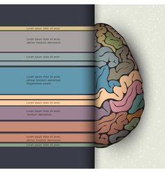 Human brain vector image