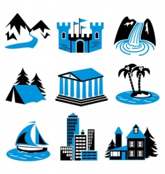 Travel vector image