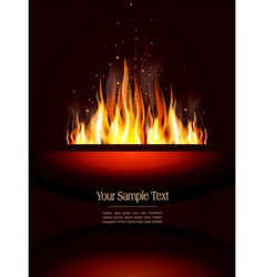 Fire poster vector image