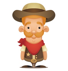 Cute Cowboy Cute Cowboy vector image