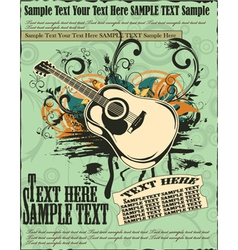 Concert poster vector image