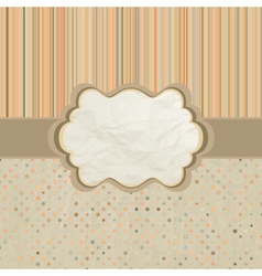 Polka dots pattern card vector image