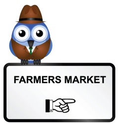 Farmers market vector image