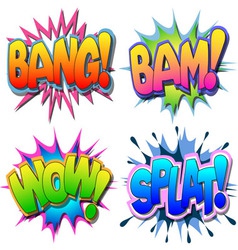Comic book vector image