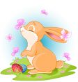 Easter bunny vector image