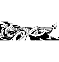 Black and white graffiti background vector image