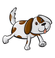 A smiling dog vector image