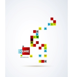 Abstract squares background vector image