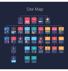 Site Map 02 pr vector image