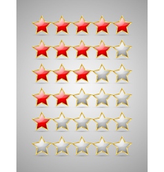 Rating stars vector image