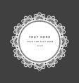 Doily napkin vector image