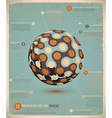 Retro Infographic Sphere vector image