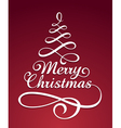Merry christmas typography vector image