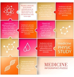 Flat medicine infographic design vector image