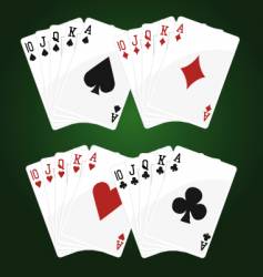 Royal flush vector image