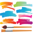 Paint brushes vector image