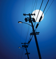Electricity post vector image