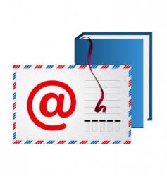 Email address book vector image