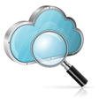 Search in Cloud Computing Concept Search in Cloud Computing Concept vector image