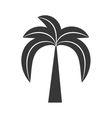 Outline palm tree beach tropical Outline palm tree beach tropical vector image