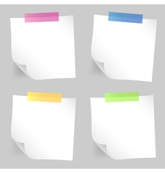 Note paper set vector image