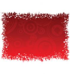 Grunge heart border vector image