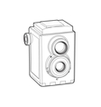 Old classic camera vector image
