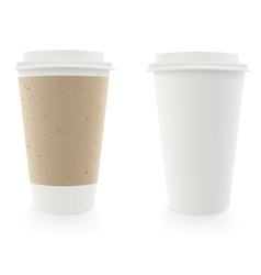 Coffee cups vector image