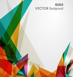 Colorful geometric transparency vector image