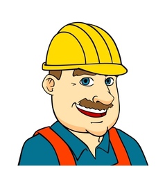 Builder man or engineer vector image