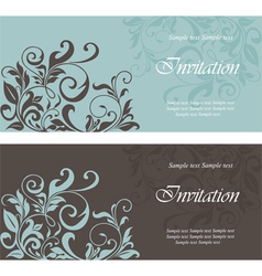 Floral card vector image