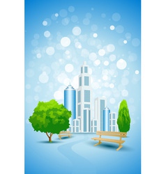 City landscape vector image