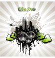 Urban disco vector image