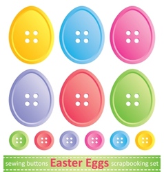 Set of easter eggs vector image
